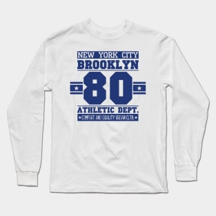 New York, Brooklyn, 80, athletic, sport Long Sleeve T-Shirt